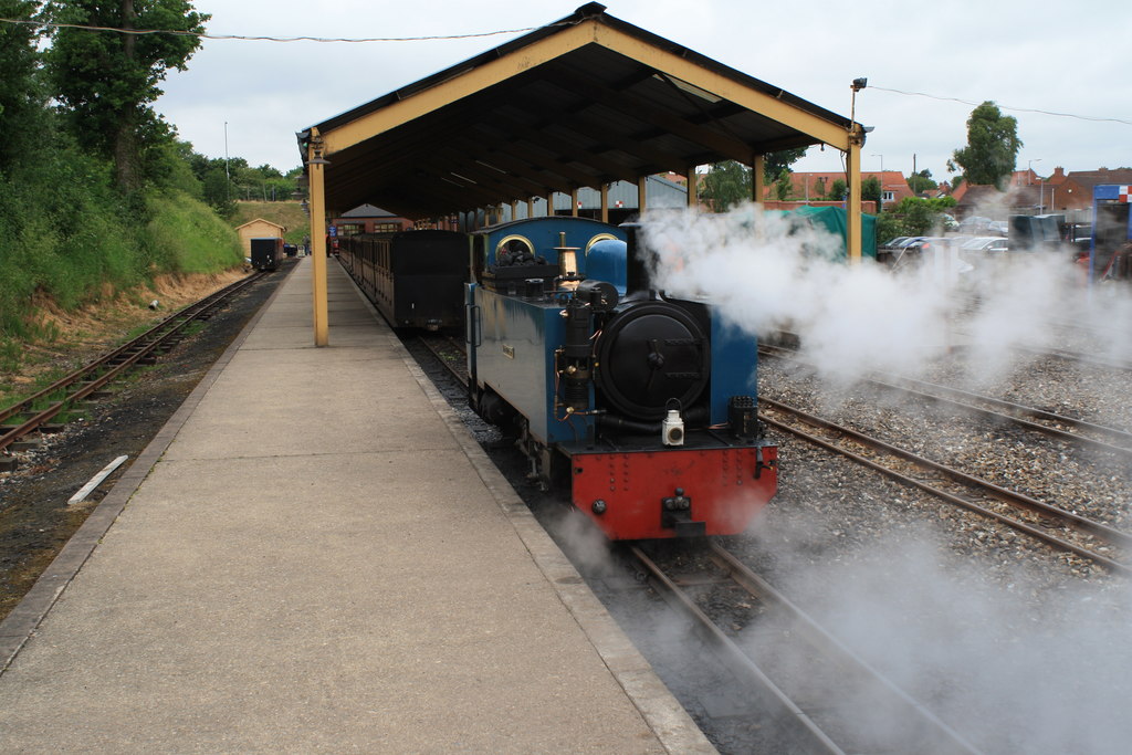 Bure Valley narrow gauge railway at Aylsham station, Norfolk