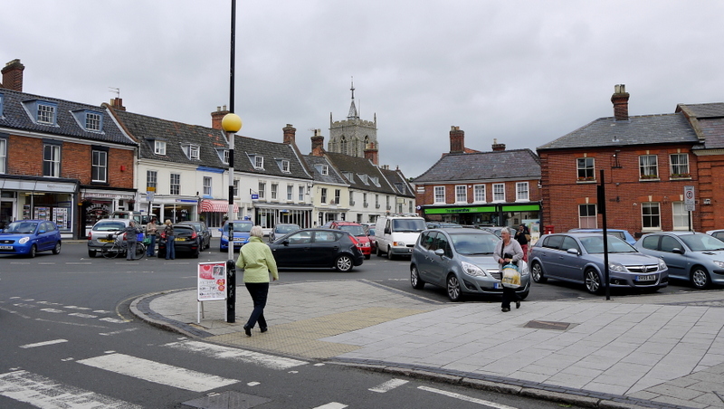 Aylsham Georgian market place in the Bure Valley, Norfolk