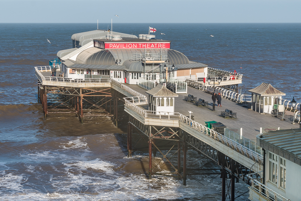 Cromer Pier extending into the North Sea on the Norfolk coast