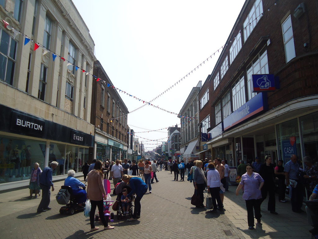 King Street pedestrianised town centre in Great Yarmouth, Norfolk